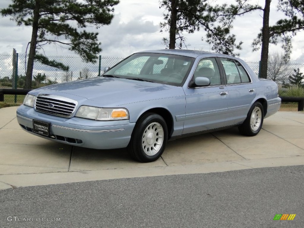 1998 Crown Victoria LX Sedan - Light Denim Blue Metallic / Light Graphite photo #10