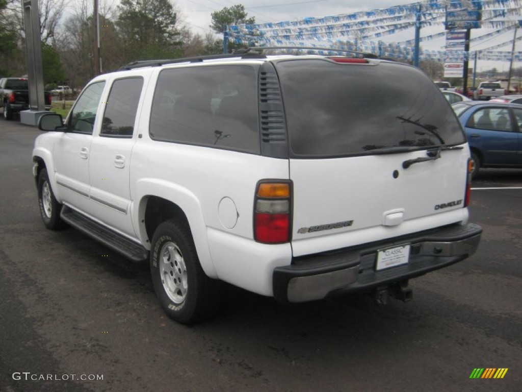 2004 Suburban 1500 LT - Summit White / Tan/Neutral photo #3