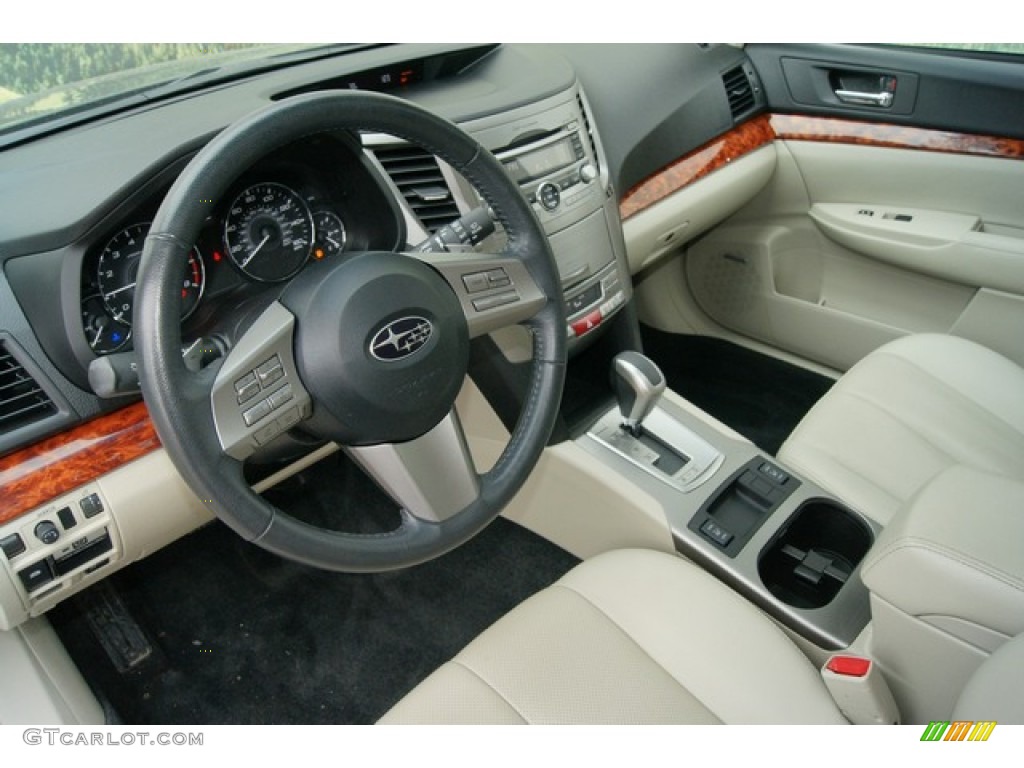 2011 Outback 3.6R Limited Wagon - Crystal Black Silica / Warm Ivory photo #6