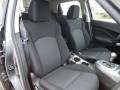 2012 Nissan Juke Black/Silver Trim Interior Front Seat Photo
