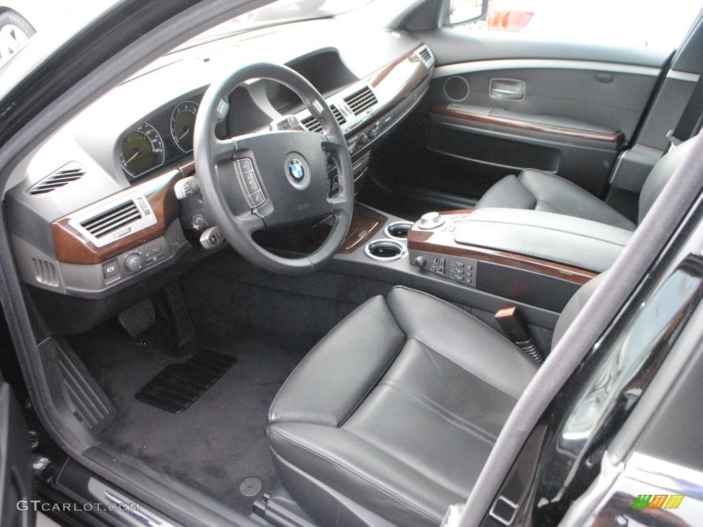 2005 7 Series 745i Sedan - Jet Black / Black/Black photo #5