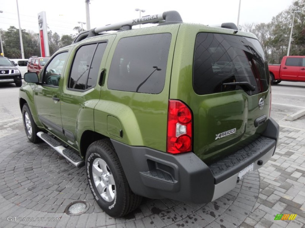 2012 Xterra S - Metallic Green / Gray photo #3