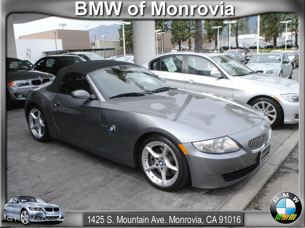 2008 Z4 3.0si Roadster - Space Grey Metallic / Black photo #1