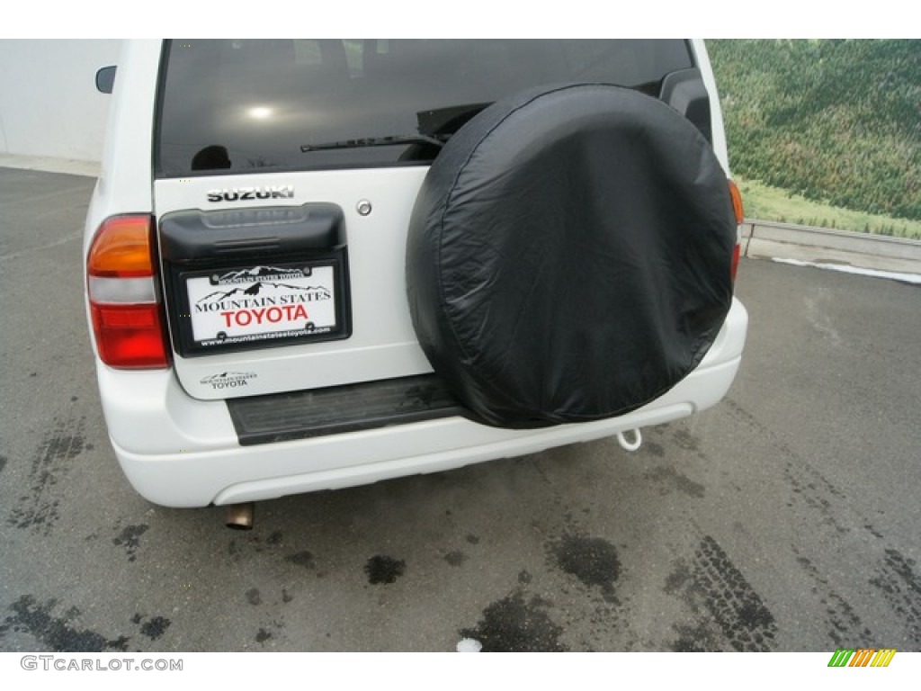 2001 Grand Vitara JLX 4x4 - Polar White / Gray photo #23