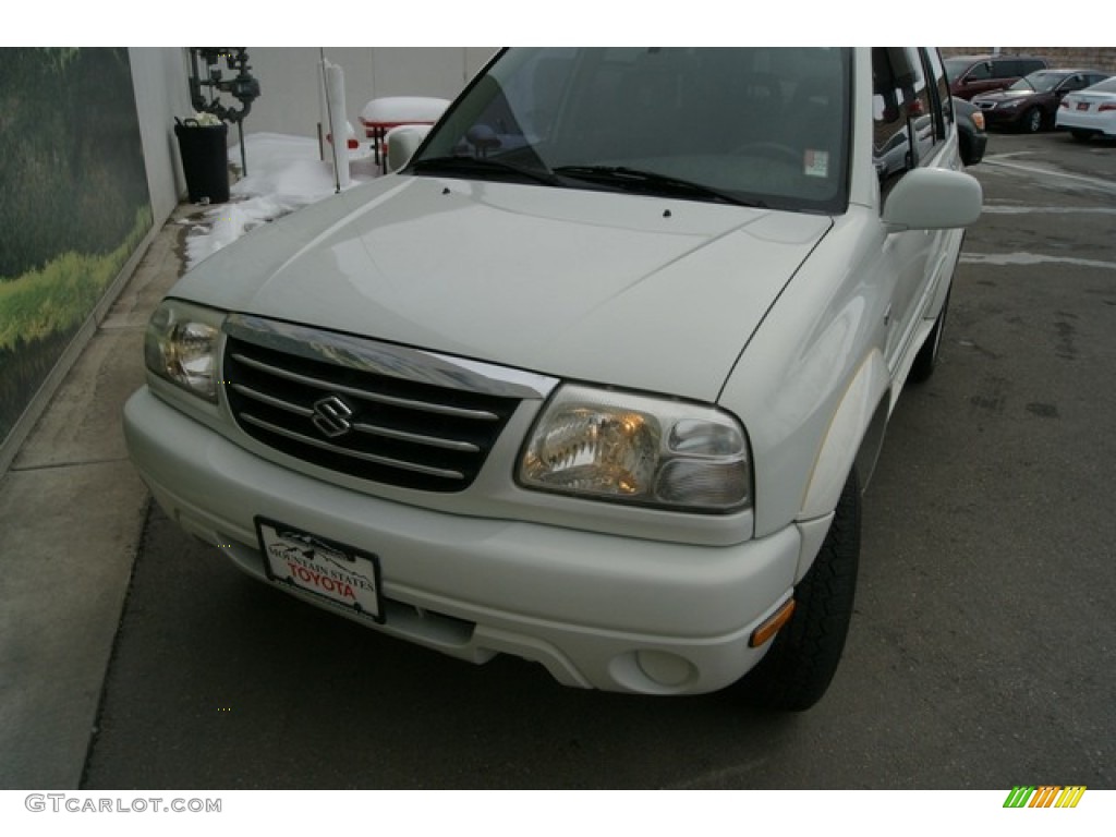 2001 Grand Vitara JLX 4x4 - Polar White / Gray photo #26