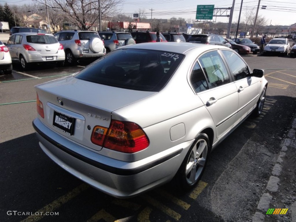 2005 3 Series 330xi Sedan - Titanium Silver Metallic / Black photo #7