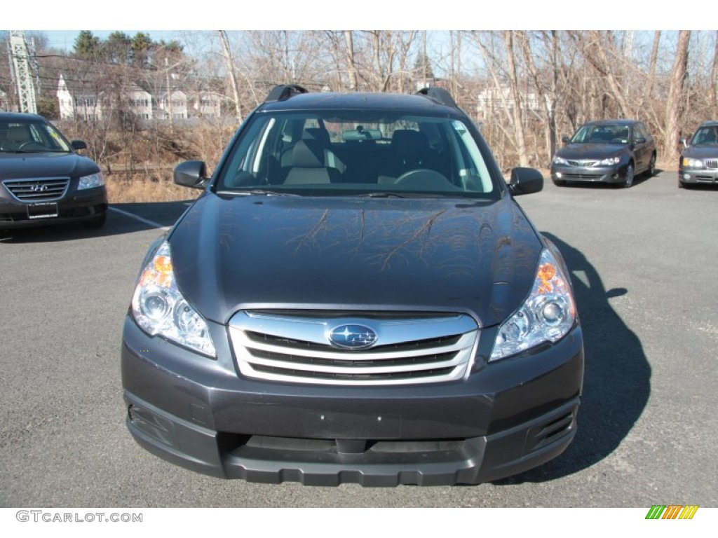 2011 Outback 2.5i Wagon - Graphite Gray Metallic / Off Black photo #2