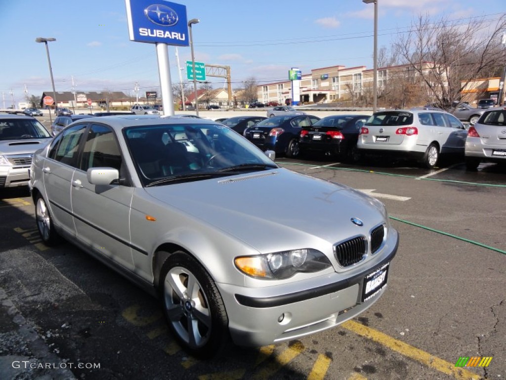 2005 3 Series 330xi Sedan - Titanium Silver Metallic / Black photo #11