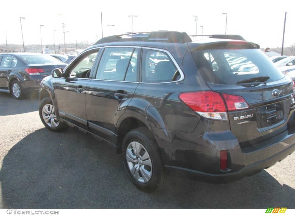 2011 Outback 2.5i Wagon - Graphite Gray Metallic / Off Black photo #10