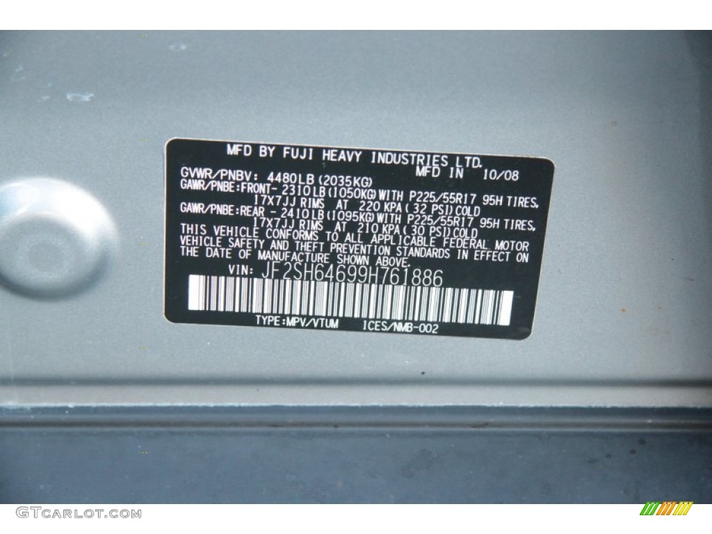 2009 Forester 2.5 X L.L.Bean Edition - Spark Silver Metallic / Platinum photo #27