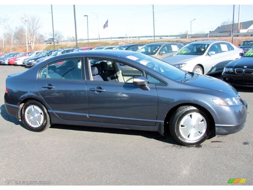Galaxy Gray Metallic 2007 Honda Civic Hybrid Sedan Exterior Photo #60746777