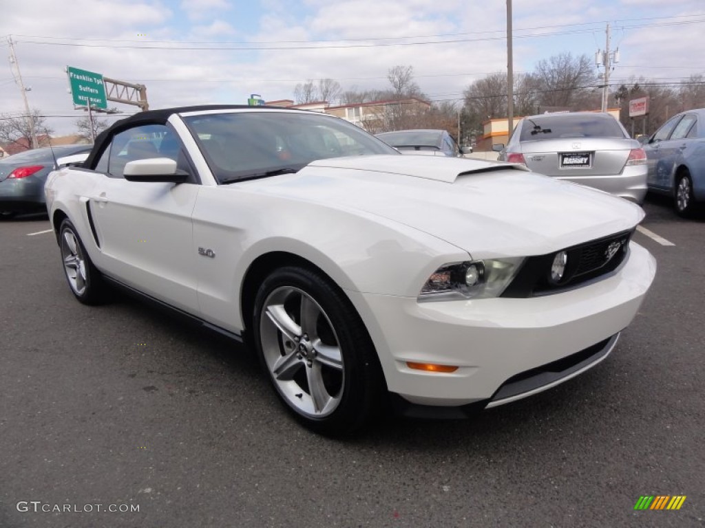 2011 Mustang GT Premium Convertible - Performance White / Charcoal Black/Cashmere photo #7