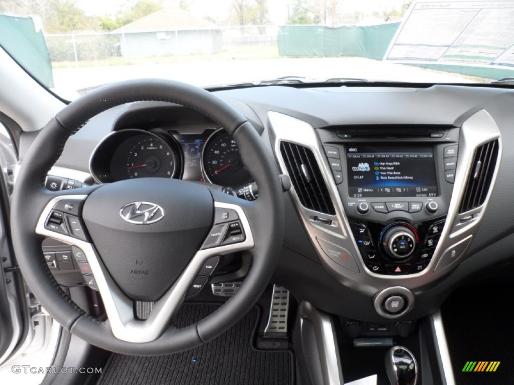 2012 Hyundai Veloster Standard Veloster Model Gray Dashboard Photo #60748622