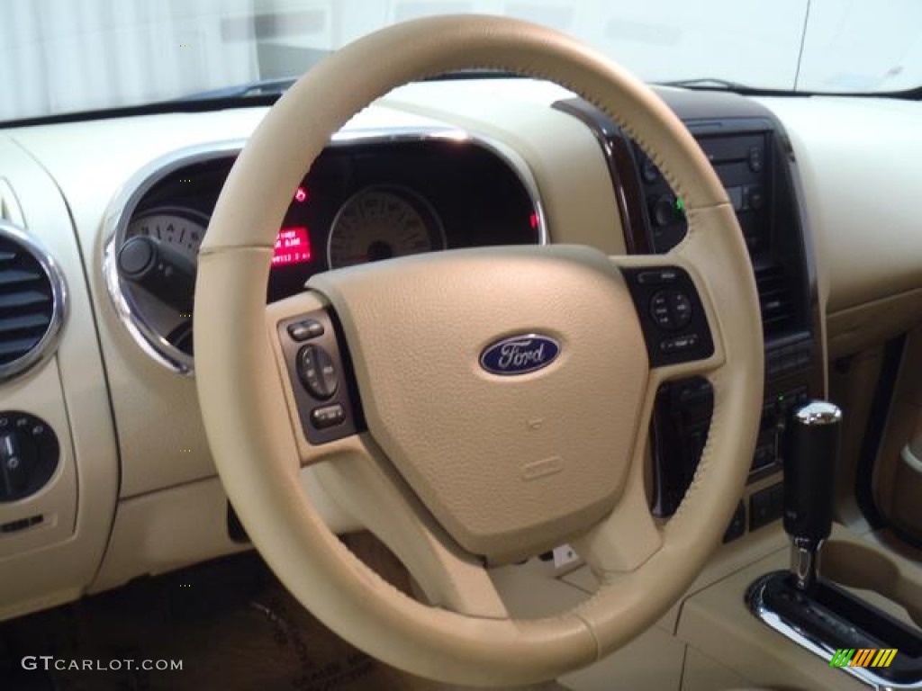 2006 Ford Explorer Limited Camel Steering Wheel Photo #60748691