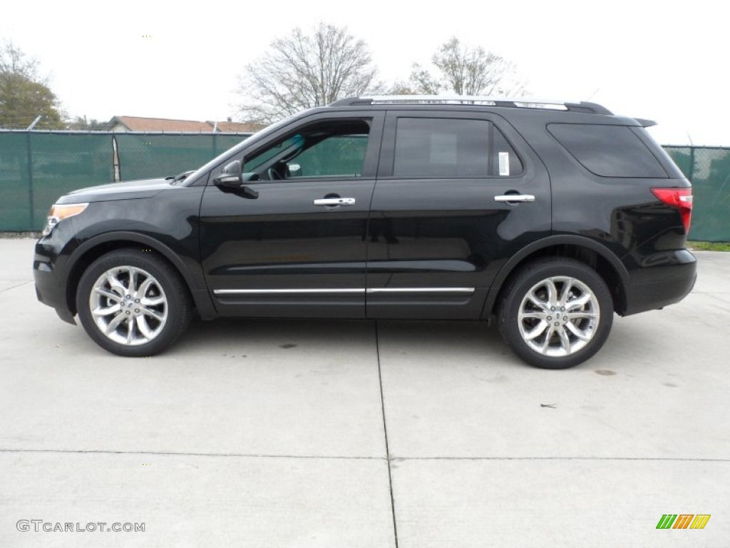 2012 Explorer Limited - Tuxedo Black Metallic / Charcoal Black photo #6