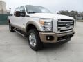 2012 White Platinum Metallic Tri-Coat Ford F250 Super Duty King Ranch Crew Cab 4x4  photo #1