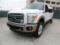 2012 White Platinum Metallic Tri-Coat Ford F250 Super Duty King Ranch Crew Cab 4x4  photo #7