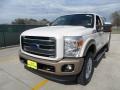 2012 White Platinum Metallic Tri-Coat Ford F250 Super Duty King Ranch Crew Cab 4x4  photo #7