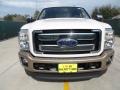 2012 White Platinum Metallic Tri-Coat Ford F250 Super Duty King Ranch Crew Cab 4x4  photo #8