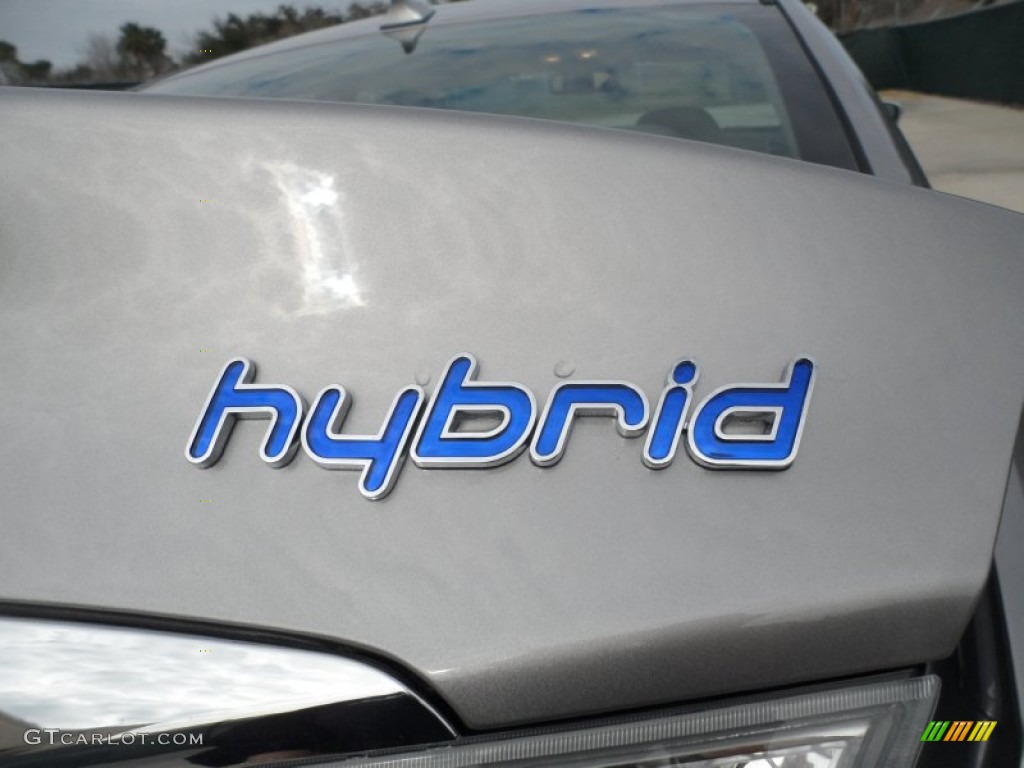 2012 Sonata Hybrid - Hyper Silver Metallic / Gray photo #17