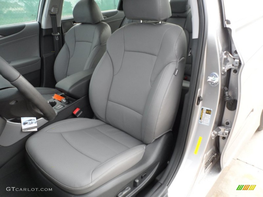 Gray Interior 2012 Hyundai Sonata Hybrid Photo #60751530