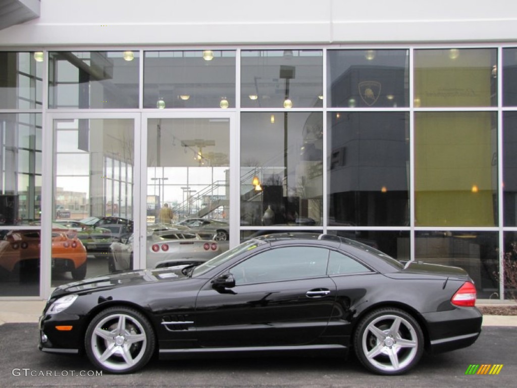 Black 2009 Mercedes-Benz SL 550 Roadster Exterior Photo #60751764