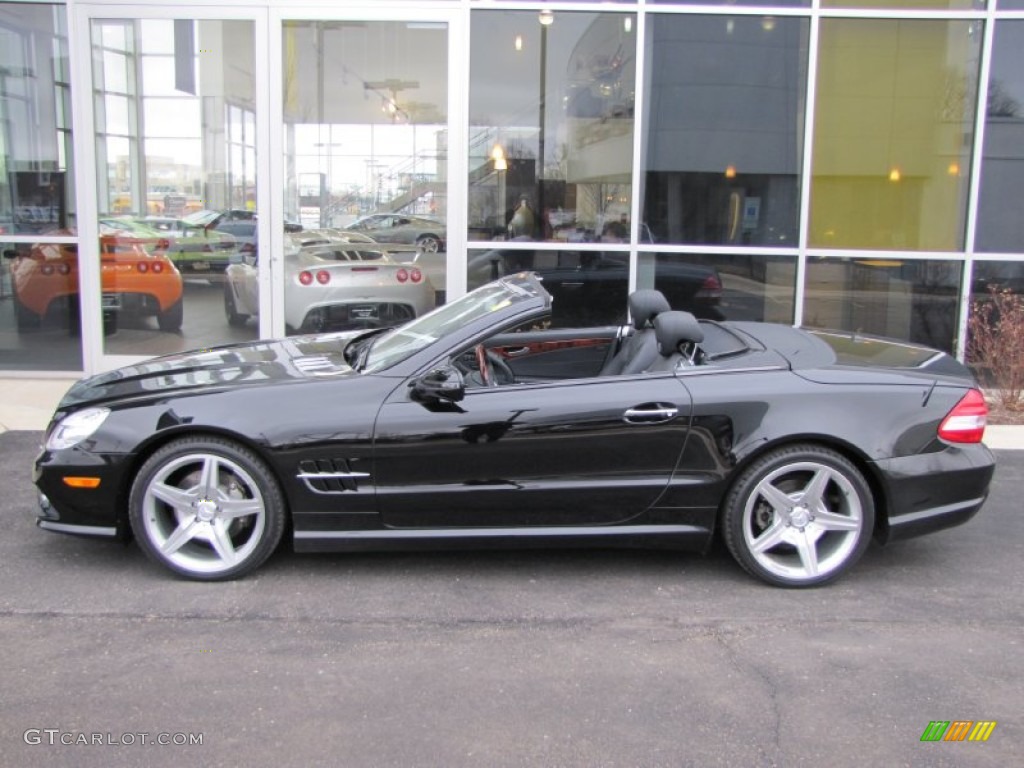 Black 2009 Mercedes-Benz SL 550 Roadster Exterior Photo #60751782