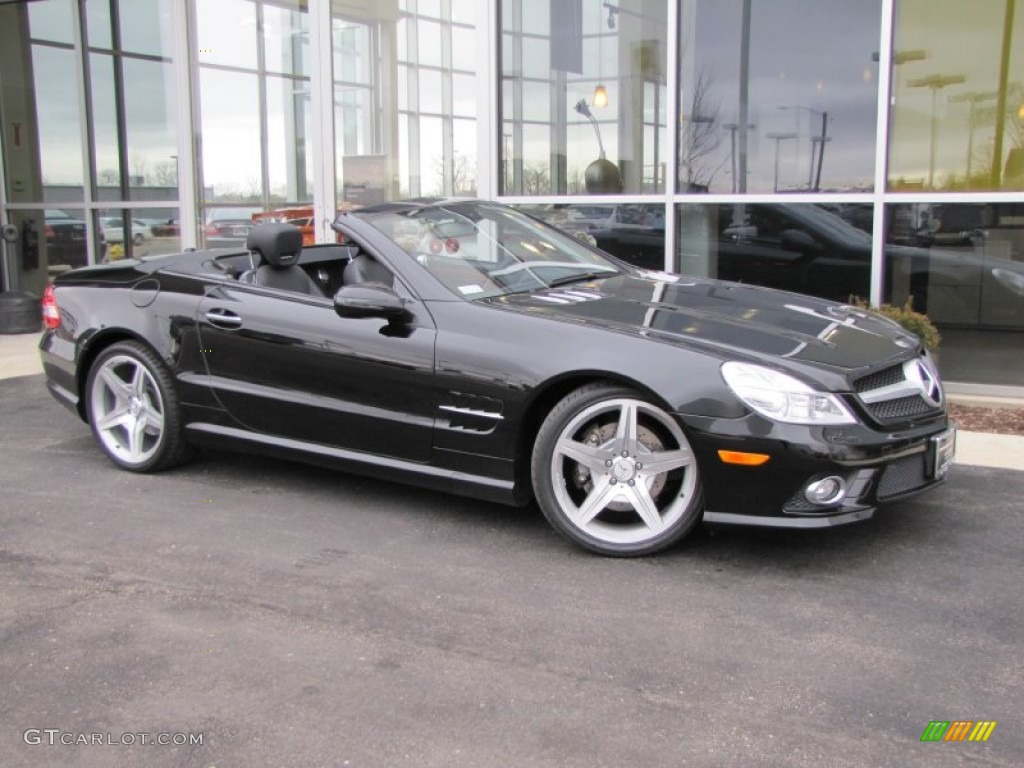 Black 2009 Mercedes-Benz SL 550 Roadster Exterior Photo #60751806