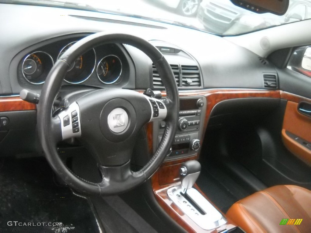 2007 Saturn Aura XR Morocco Brown Steering Wheel Photo #60752061