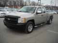 Front 3/4 View of 2007 Silverado 1500 Work Truck Extended Cab 4x4