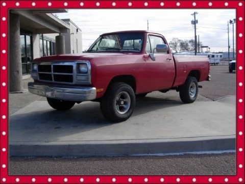 1993 Dodge Ram Truck W150 Regular Cab 4x4 Data, Info and Specs