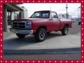 Poppy Red 1993 Dodge Ram Truck W150 Regular Cab 4x4