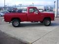 1993 Poppy Red Dodge Ram Truck W150 Regular Cab 4x4  photo #4