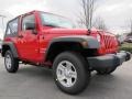 2012 Flame Red Jeep Wrangler Sport 4x4  photo #4