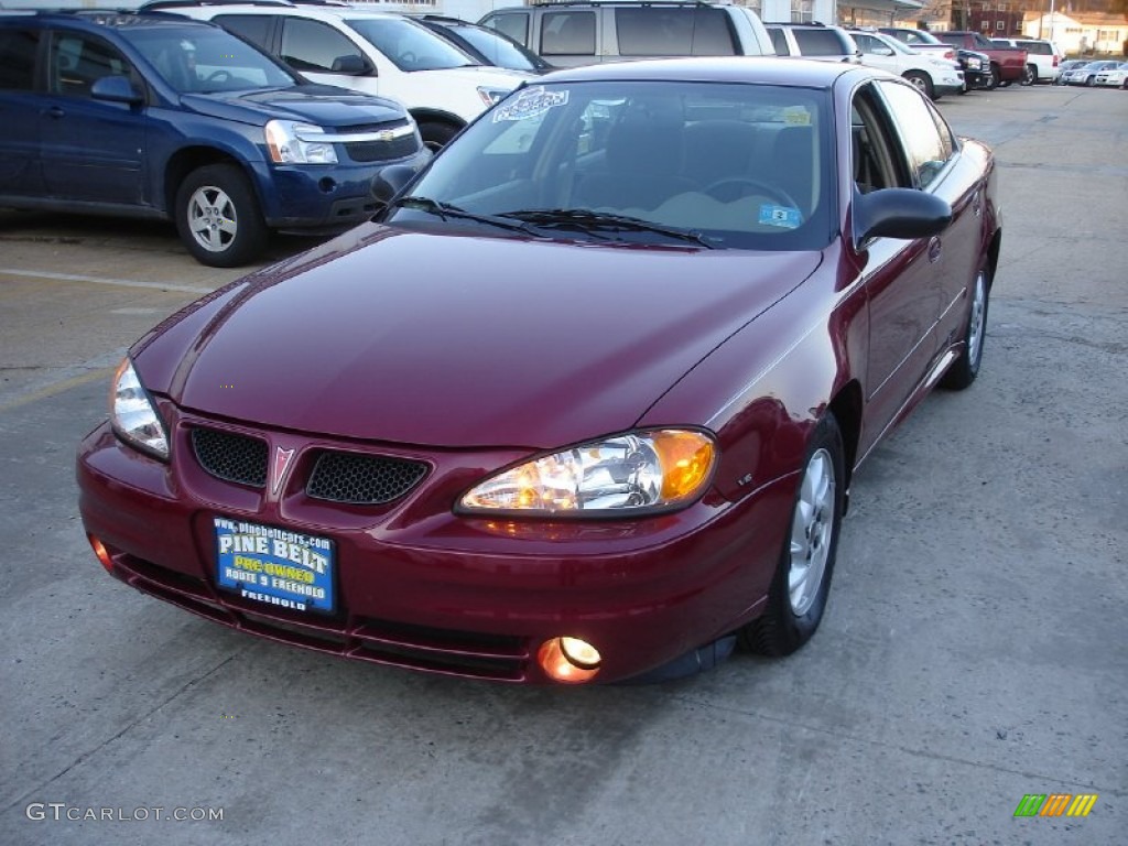 2004 Grand Am SE Sedan - Sport Red Metallic / Dark Pewter photo #1