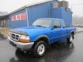 2000 Bright Atlantic Blue Metallic Ford Ranger XLT SuperCab 4x4  photo #1