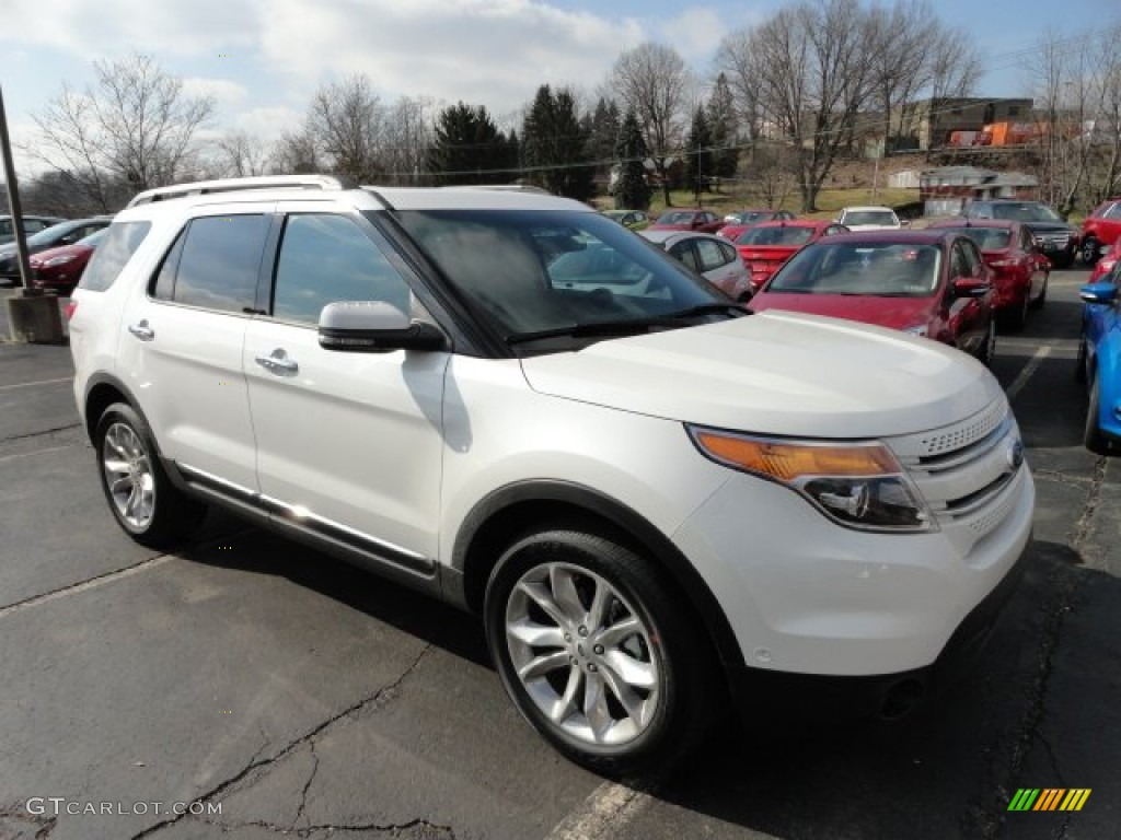 2012 Explorer Limited 4WD - White Platinum Tri-Coat / Charcoal Black/Pecan photo #1