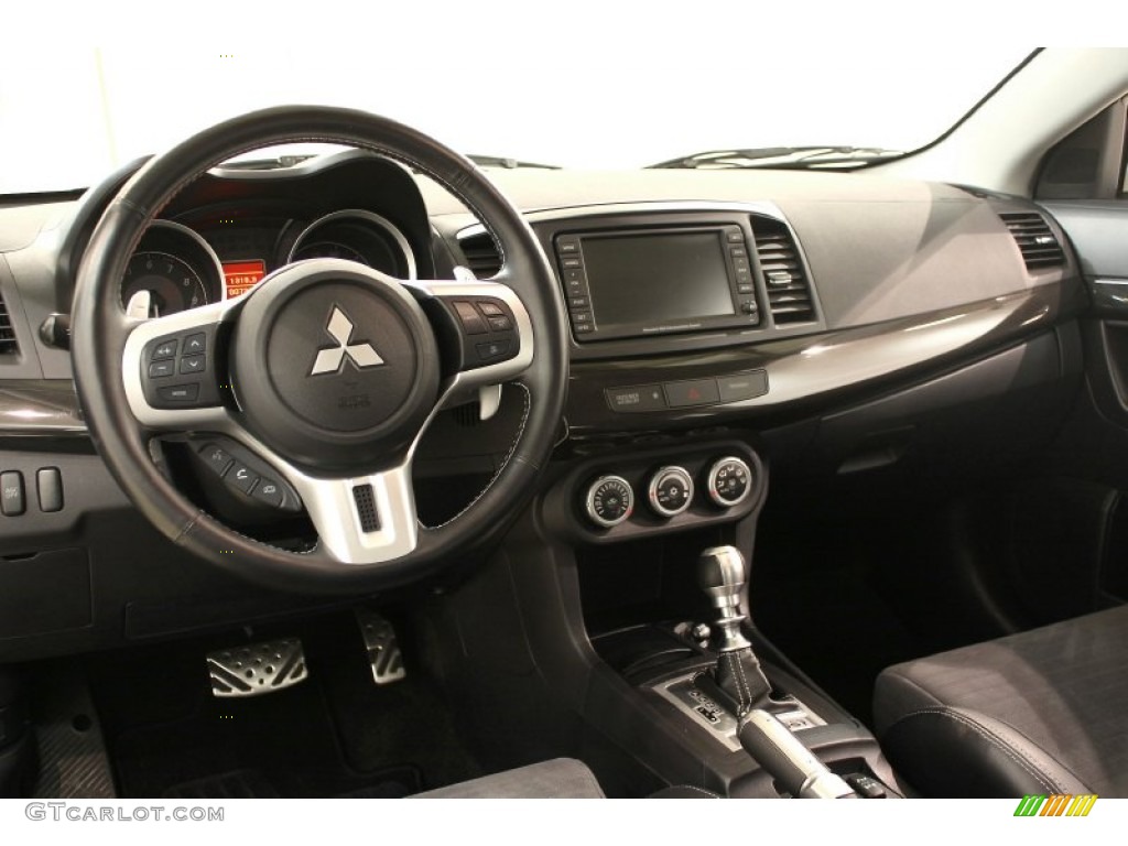 2008 Mitsubishi Lancer Evolution MR Black Dashboard Photo #60757121