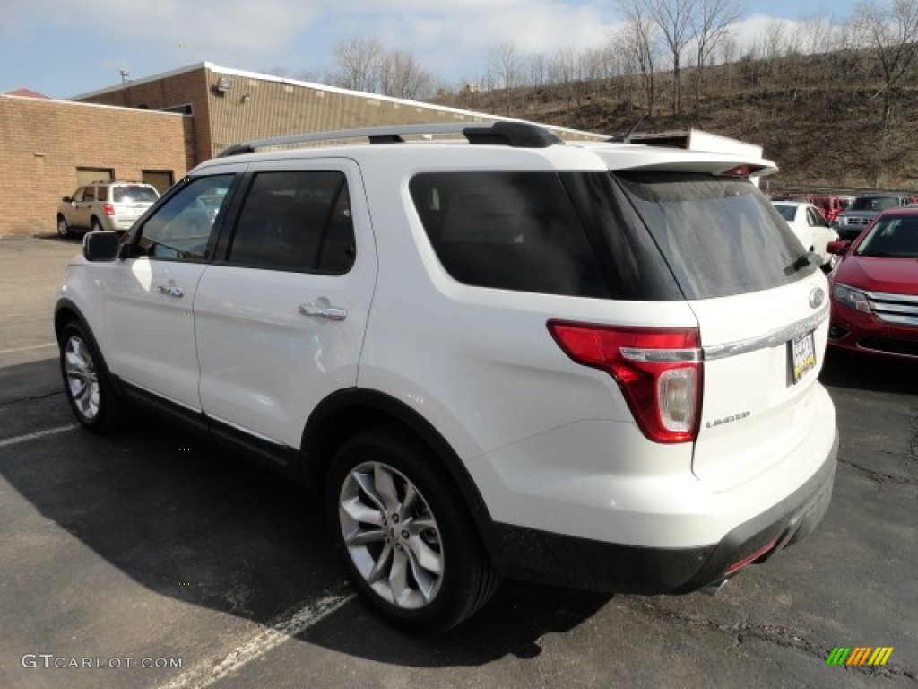 2012 Explorer Limited 4WD - White Platinum Tri-Coat / Charcoal Black/Pecan photo #4