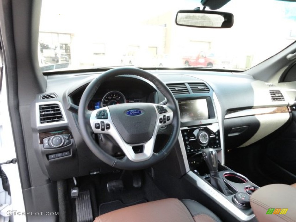 2012 Explorer Limited 4WD - White Platinum Tri-Coat / Charcoal Black/Pecan photo #11