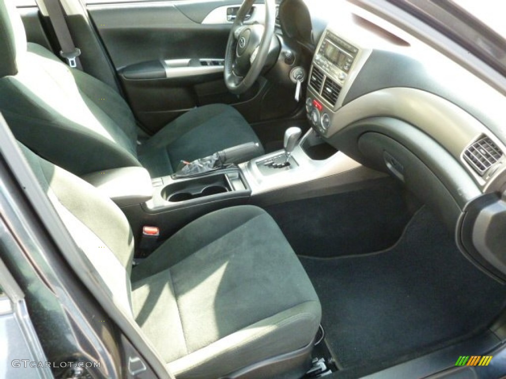 2009 Impreza 2.5i Premium Sedan - Dark Gray Metallic / Carbon Black photo #3