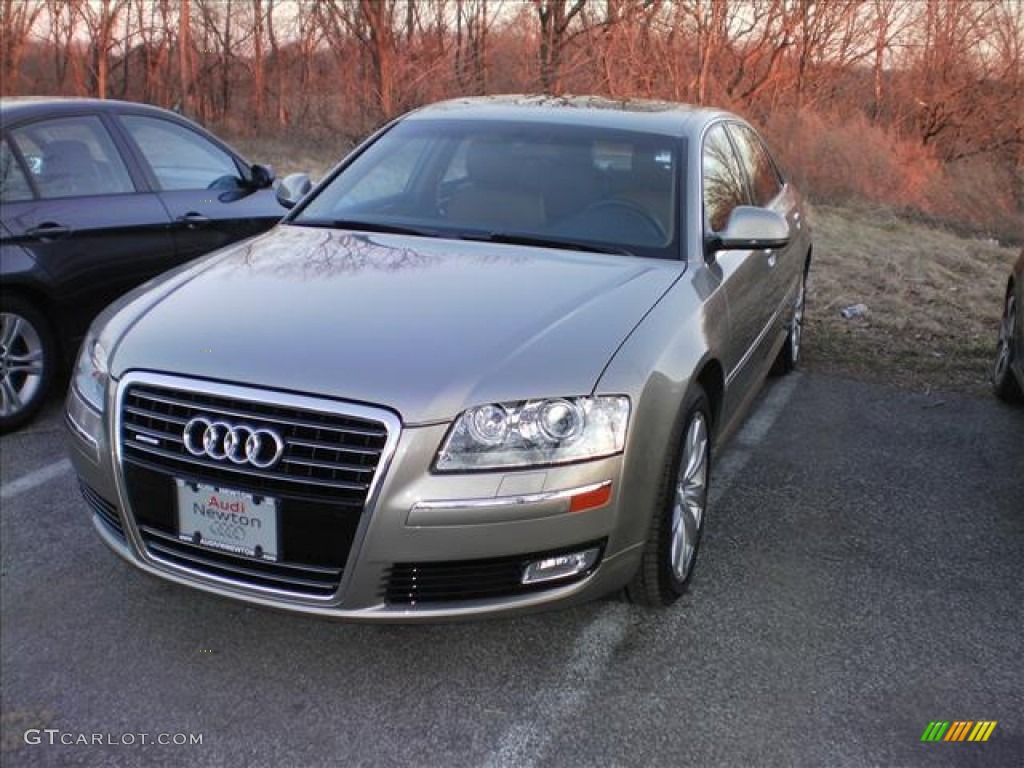 2009 A8 L 4.2 quattro - Savana Beige Pearl Effect / Cardamom Beige Valcona Leather photo #1