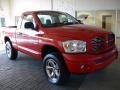 2007 Flame Red Dodge Ram 1500 Sport Regular Cab 4x4  photo #4