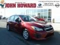 2012 Camellia Red Pearl Subaru Impreza 2.0i 5 Door  photo #1