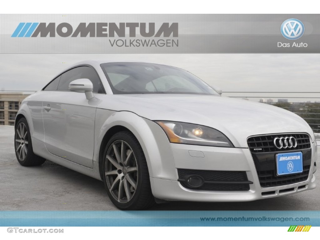 2008 TT 3.2 quattro Coupe - Ice Silver Metallic / Black photo #1