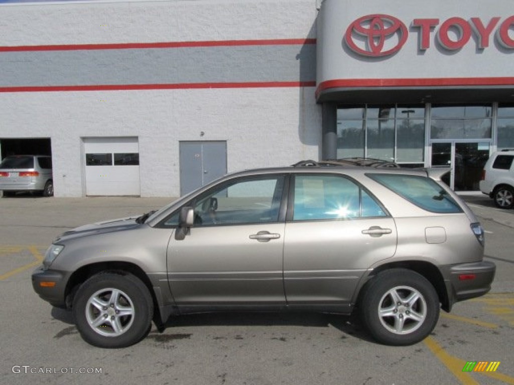 2001 RX 300 AWD - Burnished Gold Metallic / Ivory photo #2