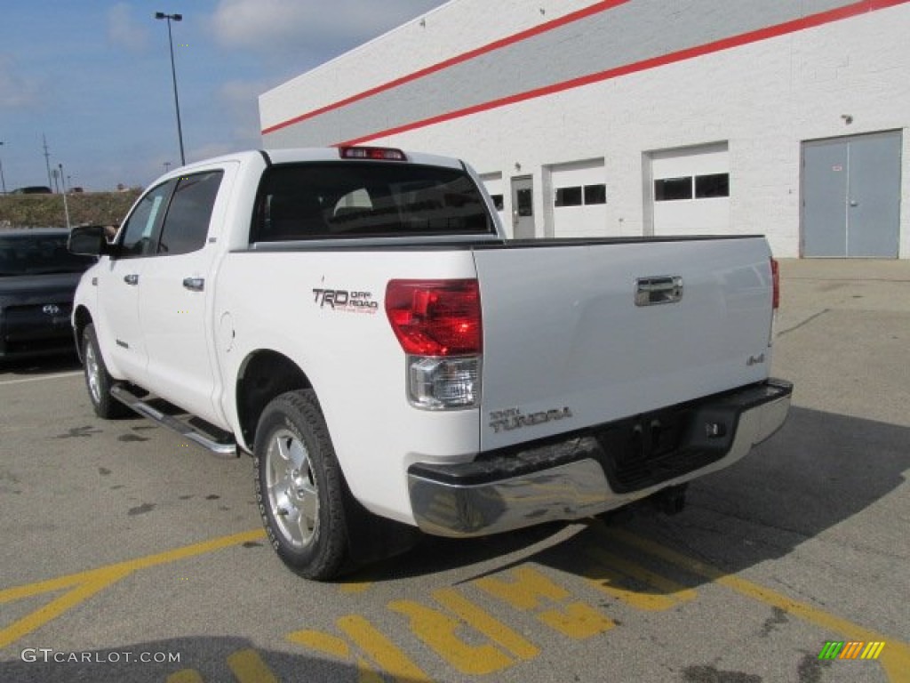 2010 Tundra TRD CrewMax 4x4 - Super White / Graphite Gray photo #4