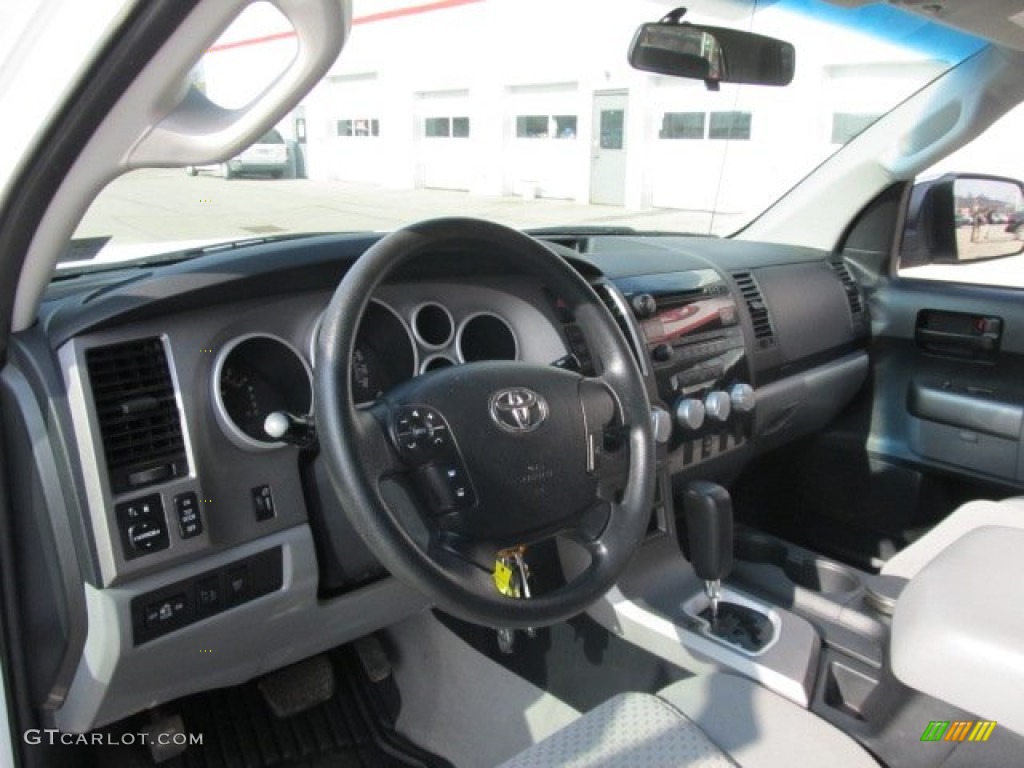 2010 Tundra TRD CrewMax 4x4 - Super White / Graphite Gray photo #16