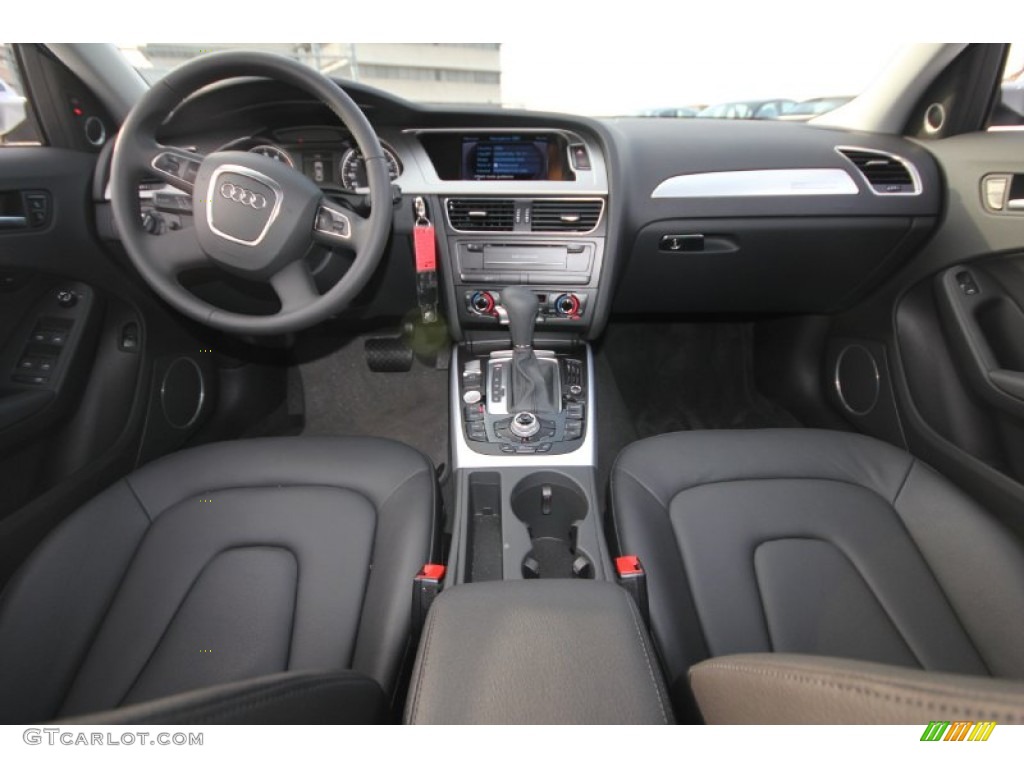 2012 Audi A4 2.0T quattro Sedan Black Dashboard Photo #60762749
