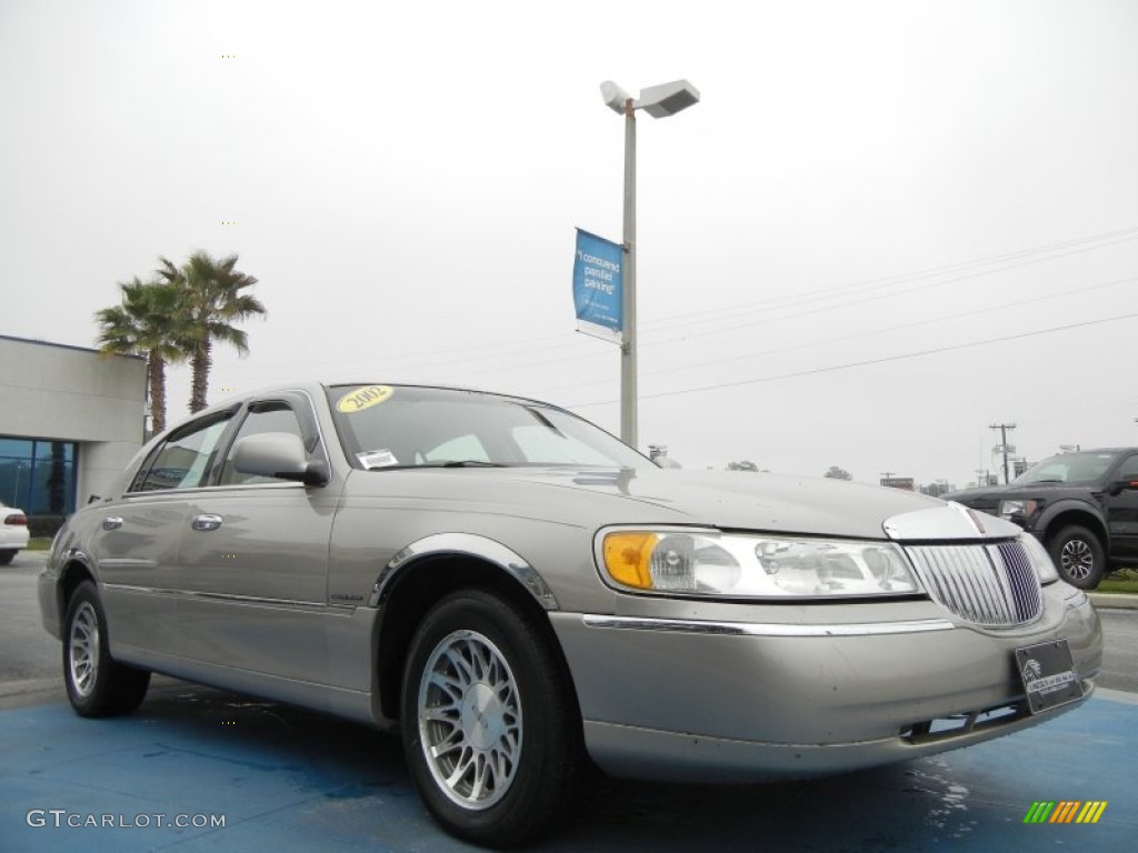 2002 Town Car Signature - Light Parchment Gold / Medium Parchment photo #7